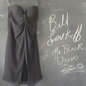 Bill Levkoff Strapless Black Dress Sz 0